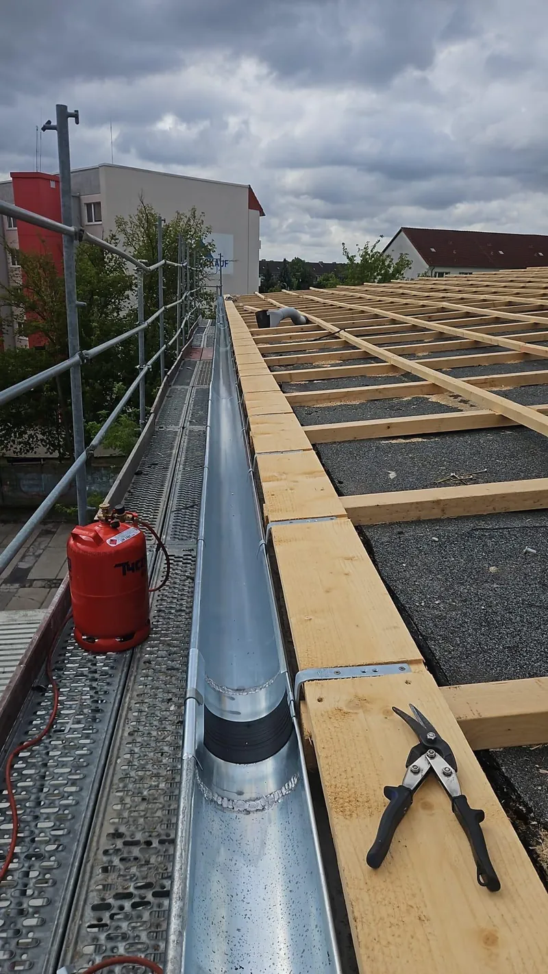 Installing a gutter
