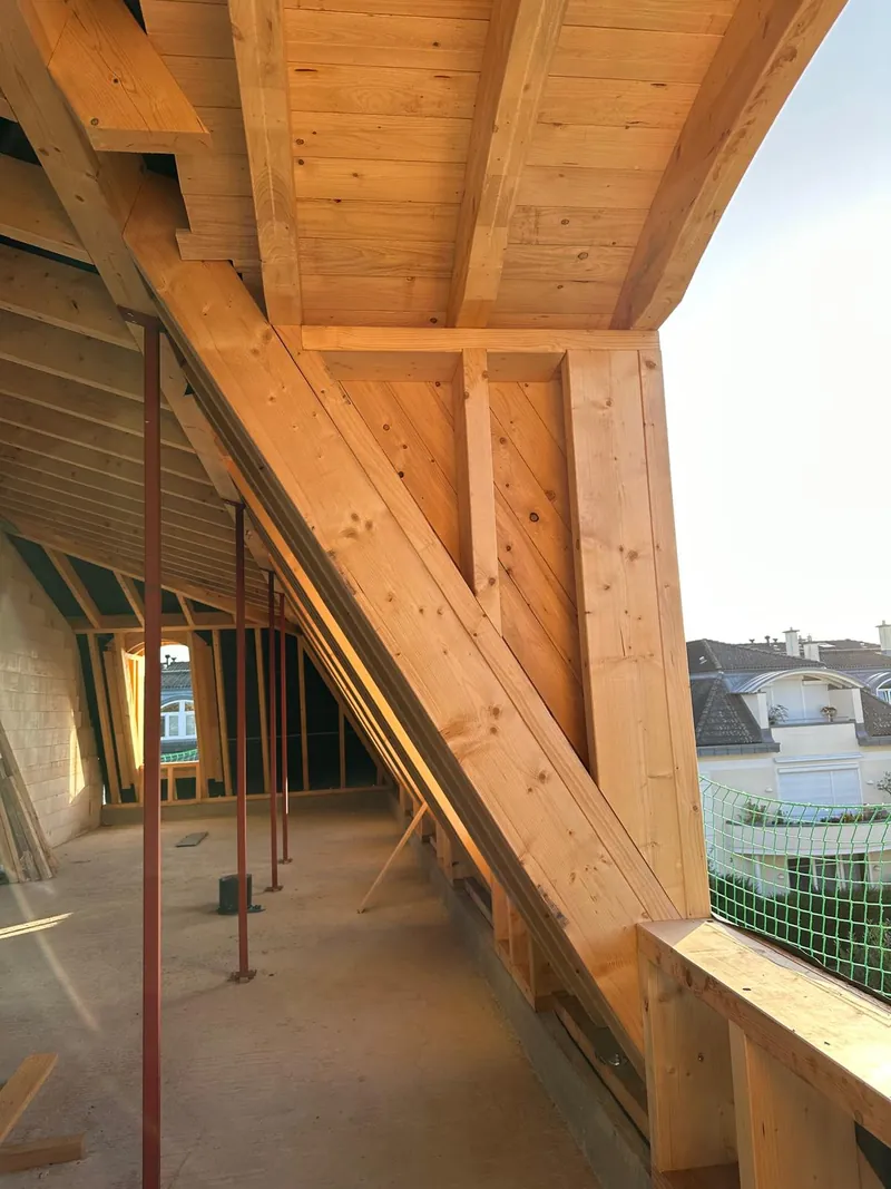 Dormer frame with rafters