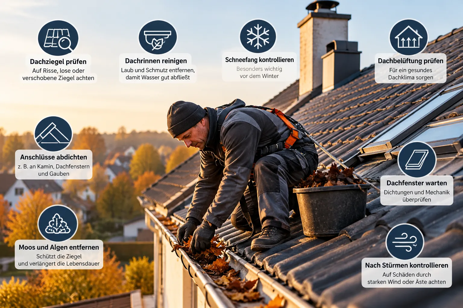 Autumn roof care: the main checkpoints