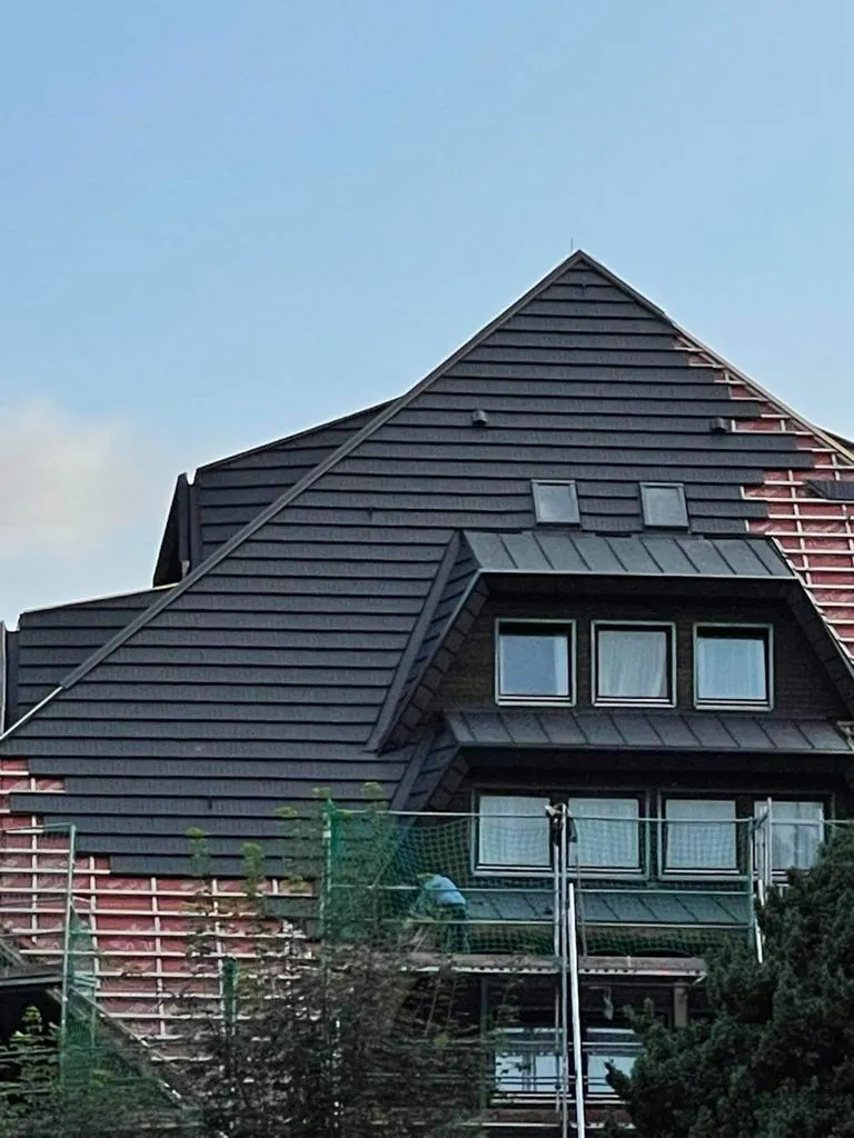 House with a standing-seam style metal roof