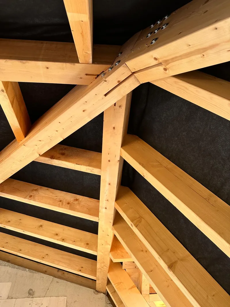 Rafter and collar beam joints